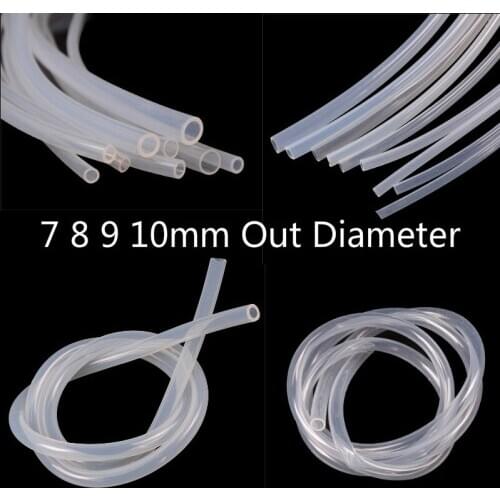 1Meter Food Grade Transparent Silicone Rubber Hose Flexible Silicone Tube Air Pump Line For Fish 5x7mm 5x8mm 6x8mm 6x9mm 8x10mm