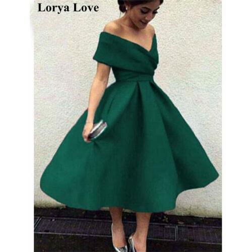 Graduation Dresses 2020 Formal Party Short Prom Dress Royal Blue Homecoming Vestidos De Gala Women Off Shoulder Cocktail Gowns