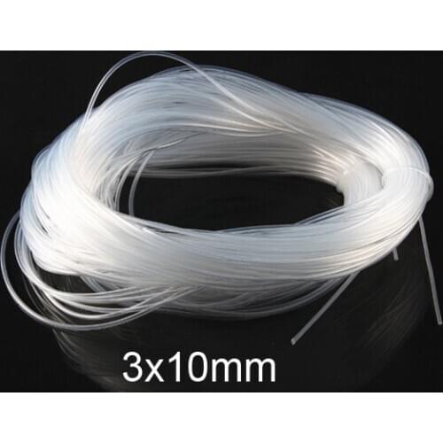 3x10mm 3mm 10mm Transparent silica gel tube food grade silicone tube lucency silicon hose FDA tasteless capillary tubing