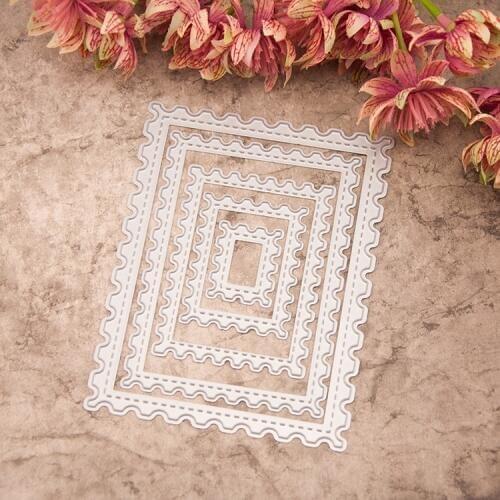 Sewing Rectangular stamps cutting stencil for paper,metal craft dies scrapbooking dies metal embossing folder