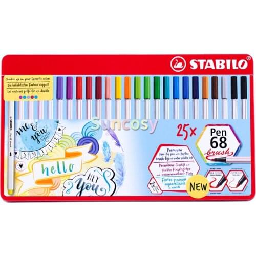 Stabilo Pen 15/25 colored Drawing Pen Medium Point 30 feutres, Drawing Painting Gel Pen Set For Artist, Painting supplies
