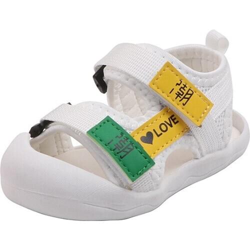 Baby Girls Cut-Outs Strap Beach Sandals Kids Boys Patchwork Summer Shoes 2020 Baby Children Soft Sole Sandals Size 15-25