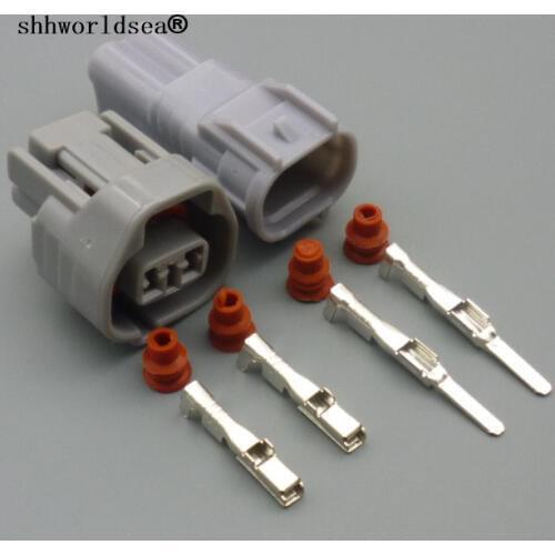 Shhworldsea 2 pin 2.2mm 6189-0249 Quick CAR AUTO Electronic Connector Male Female Wire Harness Automotive Connector
