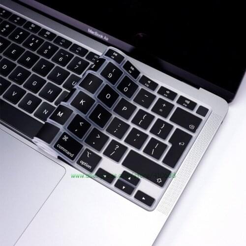 Silicone Euro layout Keyboard cover Covers Keypad Skin Protector Protective Film For Newest Macbook Air 13 A2179 2020 Release