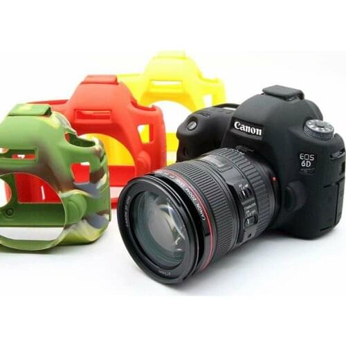 Silicone Soft Camera Case Cover Protector Armor Bumper Bag For Camera Canon 6D