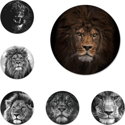 Ferocious lion Badge Brooch Pin Accessories For Clothes Backpack Decoration gift