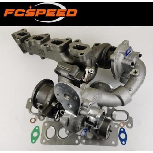 Twin Turbocharger R2S KP35K04 10009700065 53049880102 turbine full turbo for VW Amarok 2.0 BiTDI 120 Kw 163 HP CFCA 2010