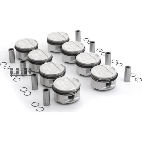 100% Brand New 8x Pistons Rings Set STD Φ84.5mm / Φ21mm Wrist For AUDI A6 S6 C5 A8 4E 4.2L V8
