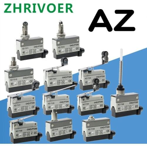 10a 250VAC Az-7141 7312 7311 7120 7121 7310, micro water resistance switch, 90 Inching travel limit switch hinged roller lever