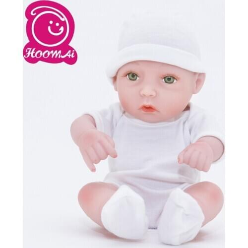 25CM Handmade Cute Mini Bebe Reborn Baby Doll 10" Full Silicone Vinyl Lifelike Baby Reborn Toy Childrens Day Kids Xmas Gift