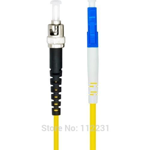 50Meters LC/PC-ST/PC,3.0mm,Singlemode 9/125,Simplex,Optical Fiber Patch Cord Cable,LC to ST