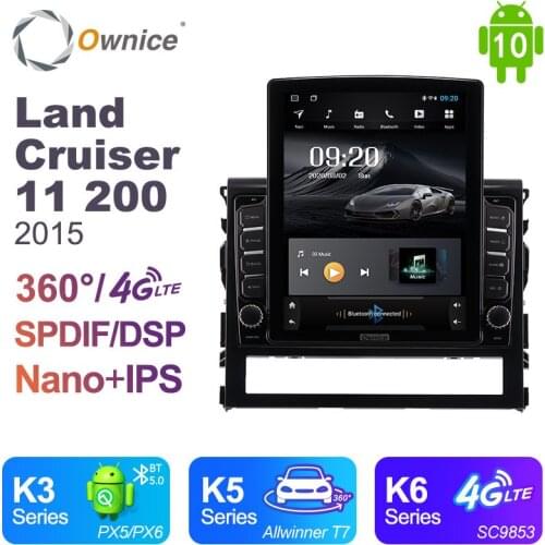 Android 10.0 Ownice Autoradio 2 Din for Toyota Land Cruiser 11 200 2015 Car Radio Auto GPS Navigation Multimedia DSP 4G LTE