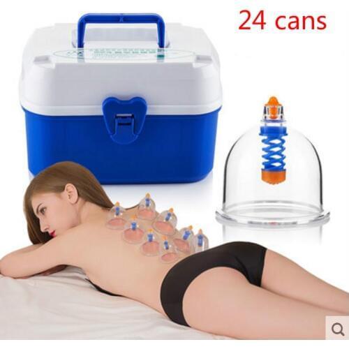 Cupping is 24 cupping cans household vacuum cupping suction type magnetic therapy thickening tank pull the glass