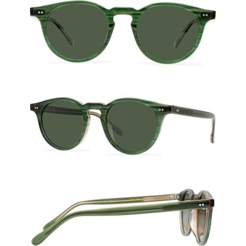 Belight Optical Japan Handmade Quality Cool Vintage Retro Women Men UV400 Protection with Case Oculos Punk Sunglasses 9563