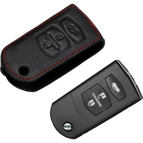 Genuine Leather Key sticker case For Mazda 3 6 2014 626 Axela Cx5 Cx7 Cx9 Demio Familia Miata Key Bag For Mazda 3