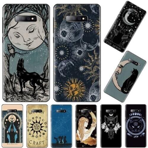 Witches moon Tarot Mystery totem Phone Case For Samsung galaxy S 7 8 9 10 20 edge A 6 10 20 30 50 51 70 note 10 plus