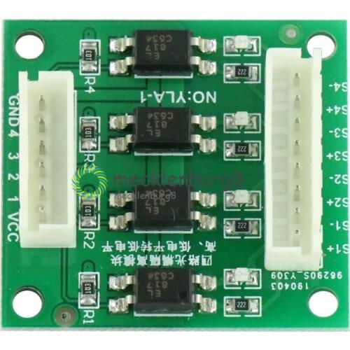 4 Channel Optical Coupler Isolation High/Low Level Voltage Converter Module