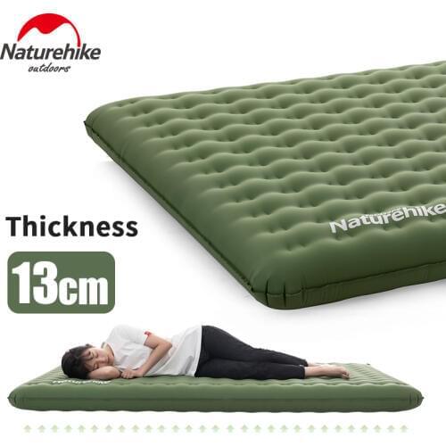 Naturehike Comfort 13cm Thicken Camping Air Bed Ultralight Double Inflatable Mat Waterproof Portable Travel Tent Sleeping Pad