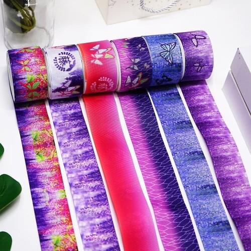 50 Yards kimetsu no yaiba Double Side Printed Grosgrain Ribbon 49906