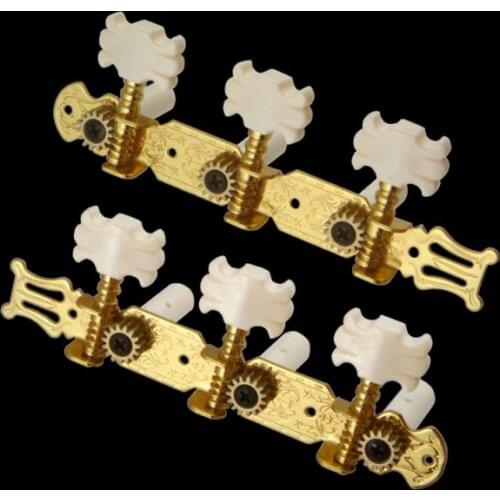 6pcs 3R 3L Spanners Mechanical Pegs in Line Tuners String Tuners