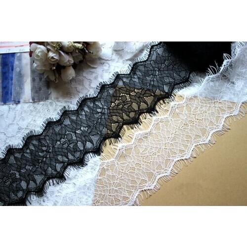 9Meter/lot Wide 7CM high quality eyelash lace accessories Handmade DIY clothing collar lace