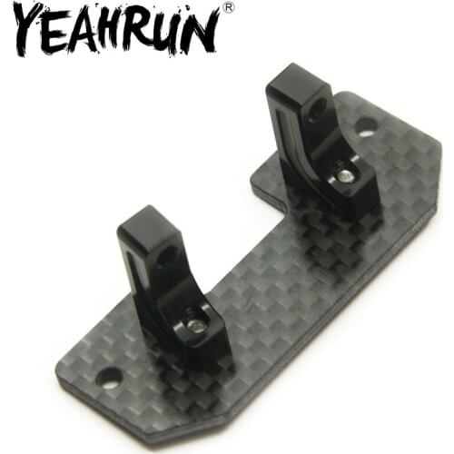 YEAHRUN Metal Servo Mount Carbon Plate for Axial SCX10 1/10 RC Crawler Car Truck Replacement Parts Accessories