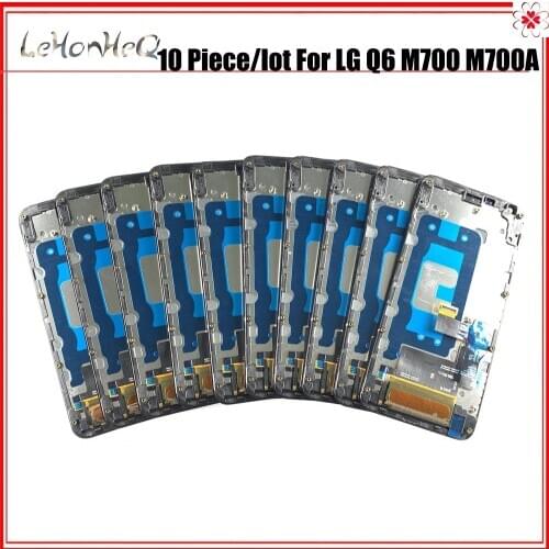 10 Piece/lot 2160x1080 5.5 Inch Super Amoled Lcd For LG Q6 M700 Lcd Display Touch Screen Digitizer Assembly With Frame