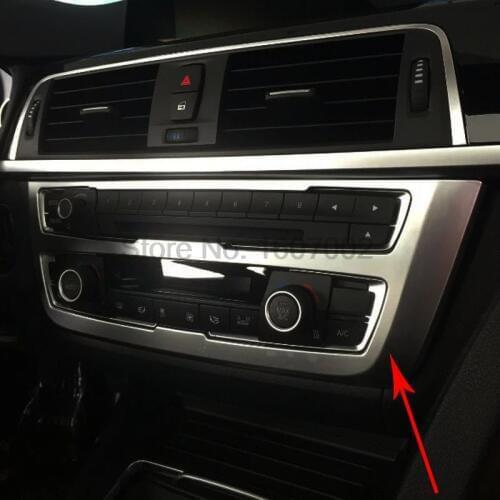 Fit For BMW 3 Series 2016 ABS Chrome Car Inner Air Conditioning Switch Button Cover Trim Decoration Car Interior Accessories