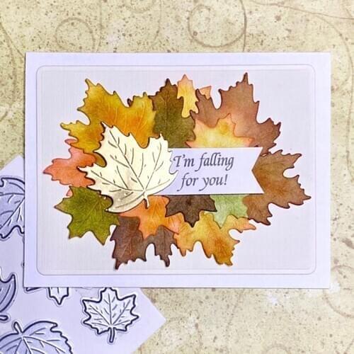 Cutting dies Maple leaf Scrapbook Cardmaking DIY Paper Craft Surprise Creation dies Metal stencil