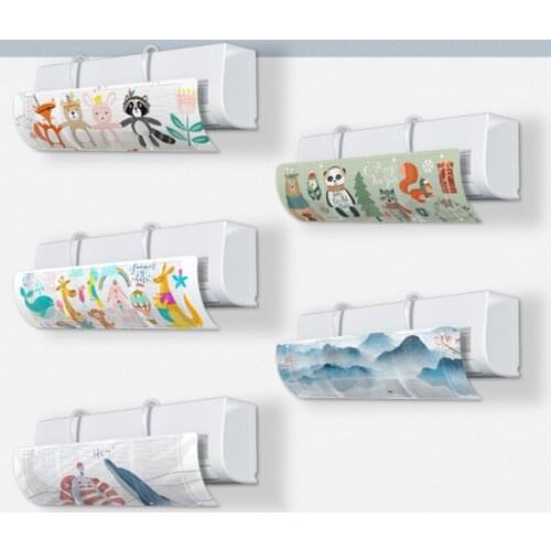 Adjustable Air Conditioning Cover Wind Deflector Windshield Air Conditioner Tools Air Baffle Shield Home Office Accessories