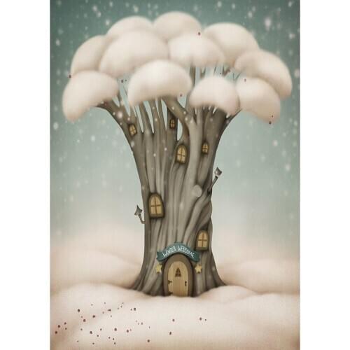 Fairy Tale Photography Background Mushroom Backdrop Portrait for Photo Booth Child Baby New Born Cloth Backdrop Photo Shoot