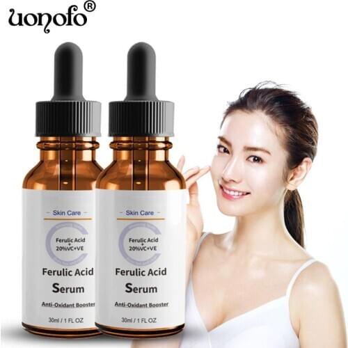 UONOFO Ferulic Acid Serum Multi-Vitamin Moisturizing Essence Anti-Aging Exfoliating Brightening Complexion Essence Oil Skin Care
