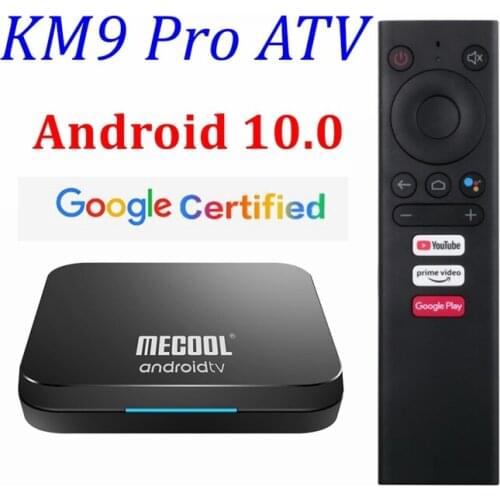 5PCS MECOOL KM9 Pro Smart TV Box Android 10 2GB 16GB Google Certified Amlogic S905 X2 Youtube 4K KM3 ATV 4GB 64GB Media Player