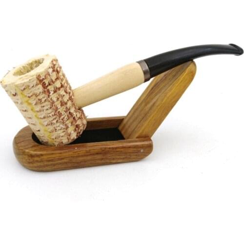 Unique Personality Corn Cob Style Cigarette Tobacco Pipes Smoking Pipe Smoking Gift Cigarette Holder Mouthpiece Accessories
