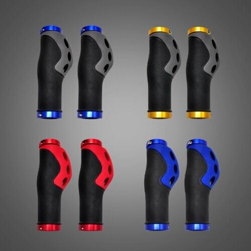 MTB Rubber Bicycle Grips 22.2*128mm Ergonomic Handle Handlebar Locked Road Folding Mountain Bike Cycling Parts