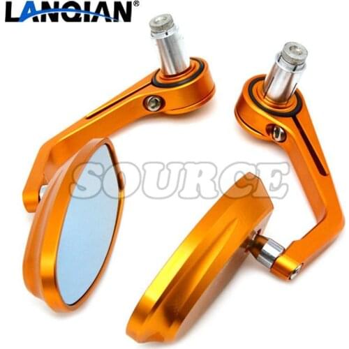 7/8" Accessories Motorcycle Rearview Mirror Round Handle Bar End Mirror Rear Side Mirror for Yamaha 2005 - 2011 YZF R6 04 - 08