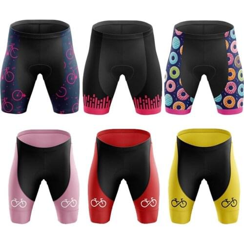 2022 Pro Summer Cycling Shorts Women Fashion Tight Bicycle Pants Mtb Bike Underwear Breathable Gel Pads Shorts Ciclismo Feminino