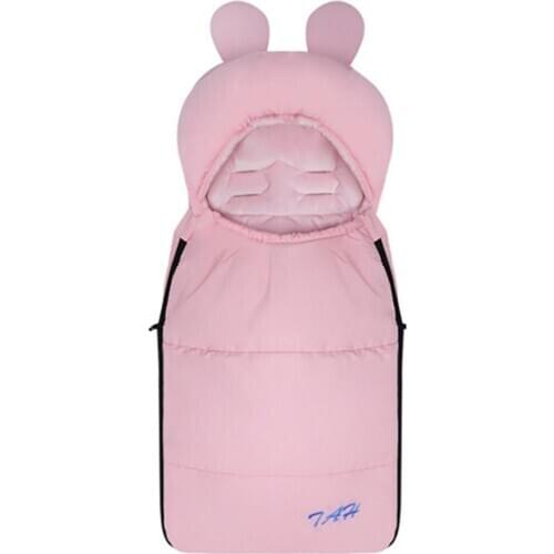 Newborn Baby Winter Warm Fluffy Sleeping Bag Outdoor Swaddle Cart Stroller Wrap Toddler Blanket Sleeping Bags