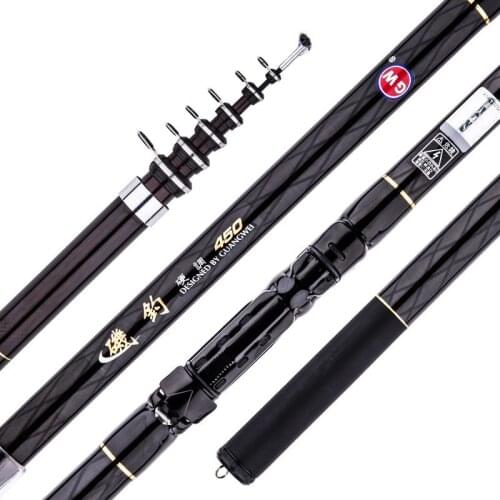 1pcs carbon fiber Spinning Fishing Rod M Power Telescopic Rock Fishing Rod Carp Feeder Rod Surf Spinning Rod