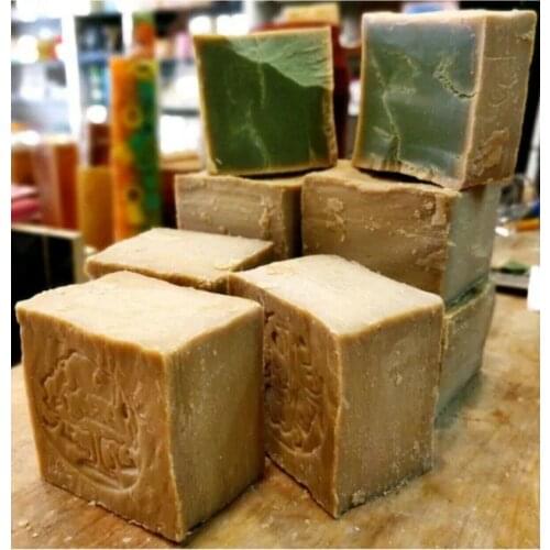 100% natural and Handmade Aleppo Soap 1Kg. All Skin and Hair For Olive and Laurel Oil Moisturizing Anti-Acne Antiseptic