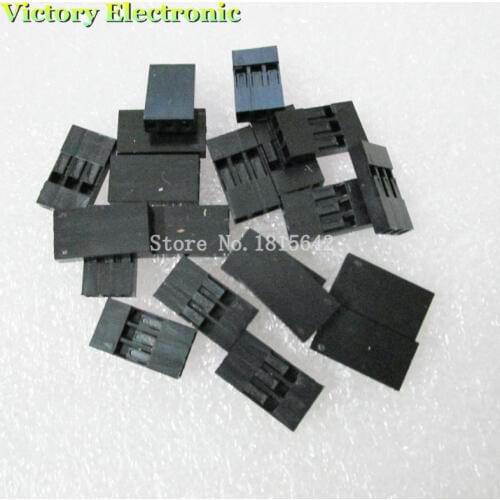 100PCS/Lot Single 3P 2.54mm 1X3P 1*3P For Dupont Jumper Wire Cable Housing Female Pin Connector