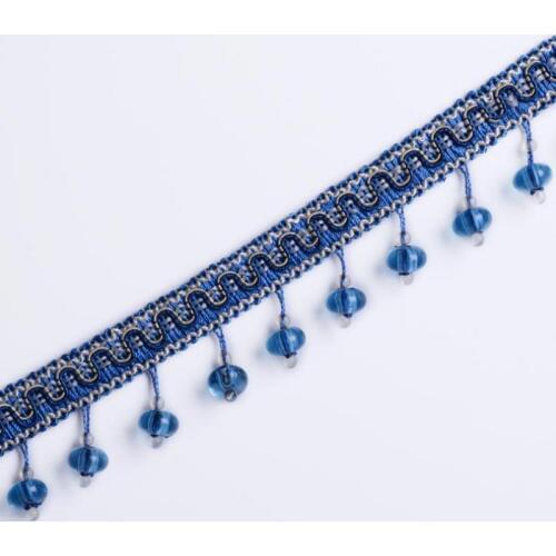 12yard/lot Crystal Beads Curtain Lace Accessories Diy Tassel Fringes Trim Ribbon Sofa Lamp Valance Sewing Borlas Para Bisuteria