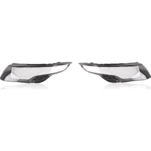 2PCS Car Front Headlight Lamp Lens Shell Cover Replacement for Land Rover Range Rover Evoque 2012-2015, Left & Right