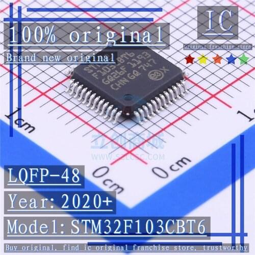 2020+ 100% Brand new original 1PCS-5PCS STM32F103CBT6 LQFP-48 Microcontroller chip
