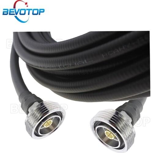 50-9 Feeder Line DIN Female to DIN Female L29 Connector 1/2 Super Flexible Jumper RF Coaxial Pigtail Extension Cable Wire Cord