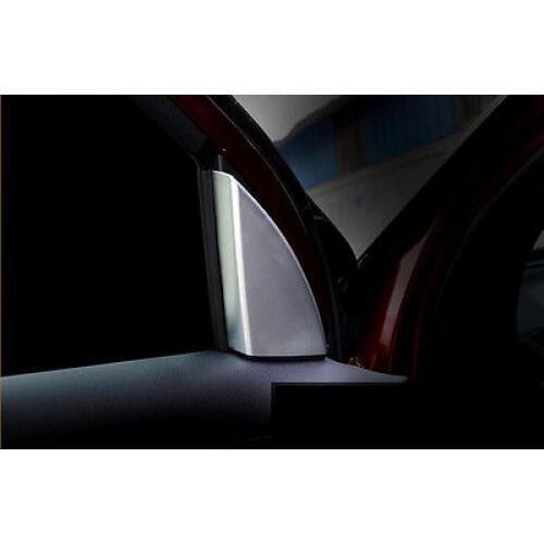 ABS Interior Front Door Triangle Cover Trim 2pcs For Ford Explorer 2011-2016