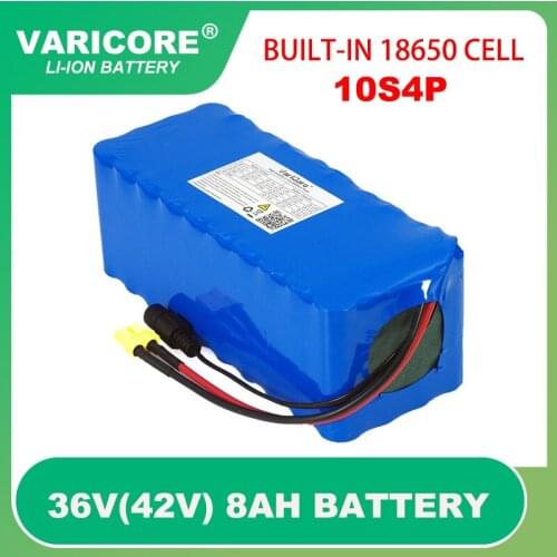 VariCore 36V 8Ah 10S4P 18650 Rechargeable battery pack modified Bicycles,electric vehicle 42v Balance car with BMS backup power