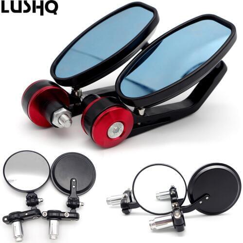 Motorcycle mirror accessories 22mm bar end mirror for bmw c650 sport honda cbr 125r triumph speed triple 1050 ktm sxf bmw k1300r