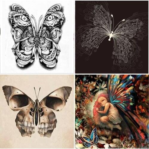 Simple butterfly fantasy 5D Diamond Painting Kit Gift Full Square Design Home Decor Embroidery Round Drill Display Animal Stitch