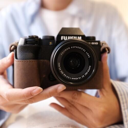 Fuji xs10 Camera Case Protective Case Leather Case Camera Case Base x-s10 Micro Single Retro Leather Cattle Leather Bag